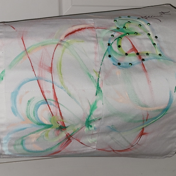 Custom Painted Wearable Art Apron #1406 - Picture 3 of 7